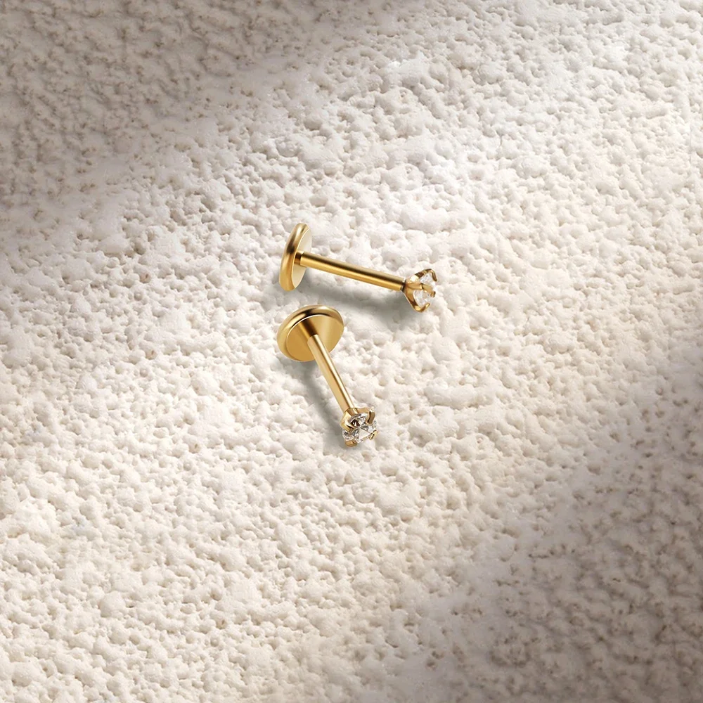 2/8 Uds pendiente de acero ino - Tragus Flat Back reseña y precio