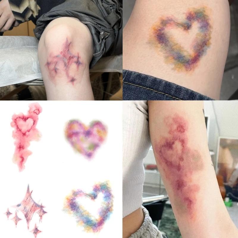 4 hojas de tatuajes temporales - Body Jewelry Eyebrow reseña y precio