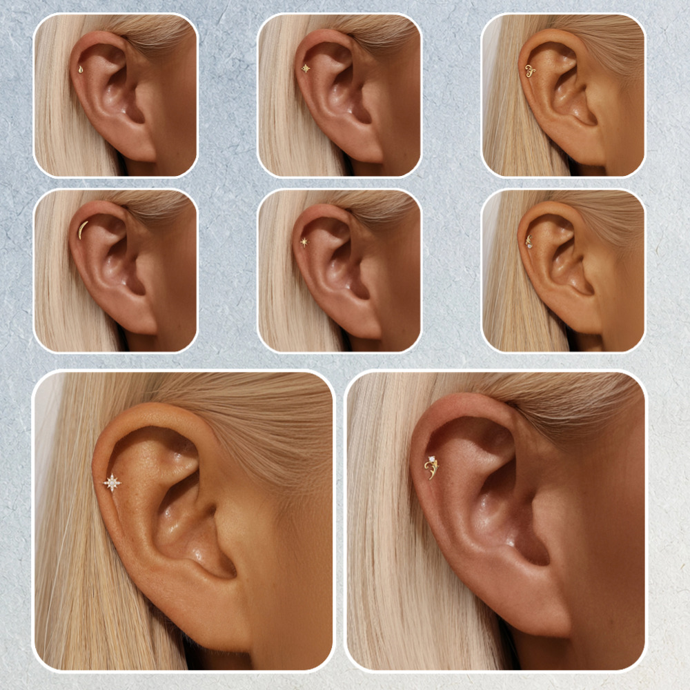 Canner Pendientes de Plata de  - Tragus Flat Back reseña y precio