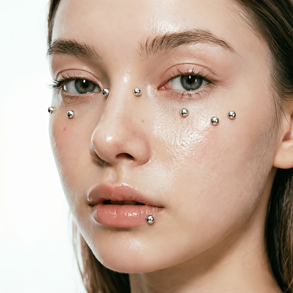 Juego de 4 Piezas de Piercings - Body Jewelry Eyebrow reseña y precio