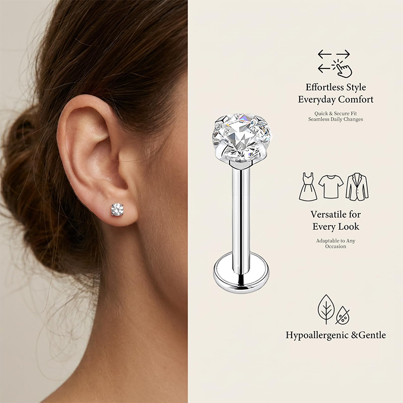 Anillos de Acero Inoxidable Qu - Body Jewelry Lip Ring reseña y precio